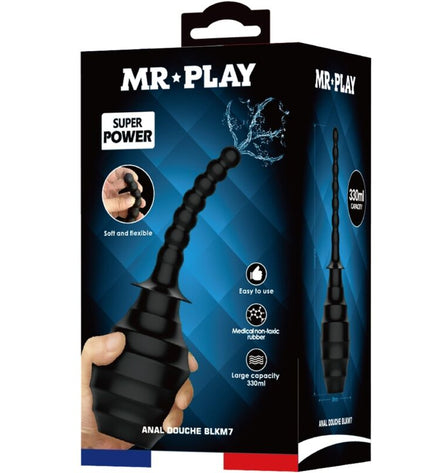 MR PLAY - PUISSANT VIBRATEUR TÉLÉCOMMANDE PLUG ANAL NOIR by MR PLAY