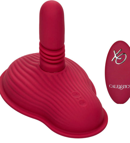 CALEXOTICS - RIDER MASSAGER DOUBLE MOTEUR TÉLÉCOMMANDE ROUGE by CALEXOTICS