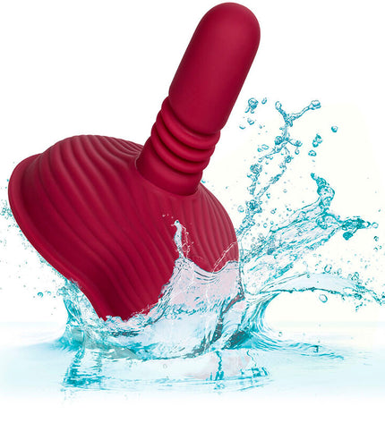 CALEXOTICS - RIDER MASSAGER DOUBLE MOTEUR TÉLÉCOMMANDE ROUGE by CALEXOTICS