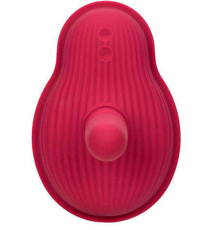 CALEXOTICS - RIDER MASSAGER DOUBLE MOTEUR TÉLÉCOMMANDE ROUGE by CALEXOTICS