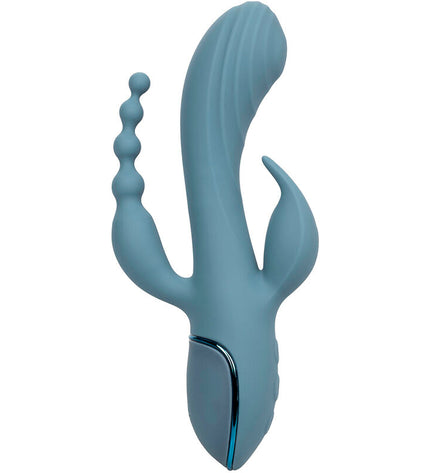 CALEXOTICS - VIBRATEUR TRIPLE ECSTASY GRIS by CALEXOTICS
