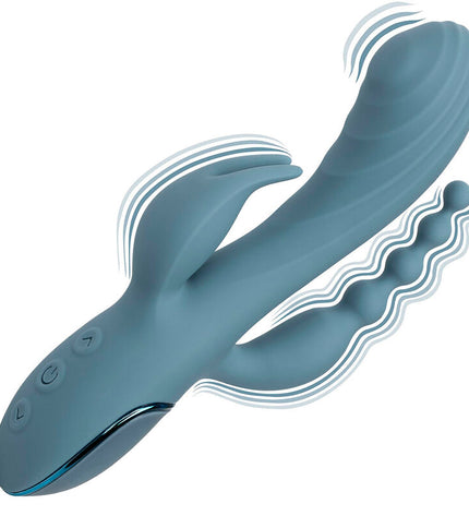 CALEXOTICS - VIBRATEUR TRIPLE ECSTASY GRIS by CALEXOTICS