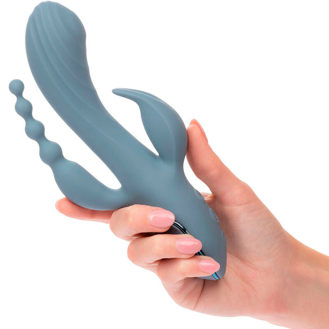 CALEXOTICS - VIBRATEUR TRIPLE ECSTASY GRIS by CALEXOTICS