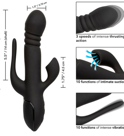 CALEXOTICS - VIBRATEUR TRIPLE EUPHORIA NOIR by CALEXOTICS