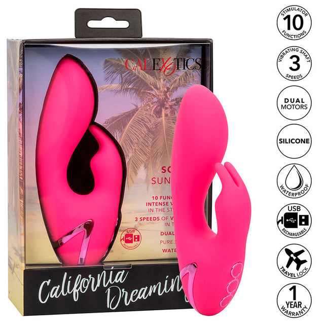 CALEXOTICS - DONC. VIBRATEUR CAL SUNSHINE RABBIT FUCHSIA PAR CALIFORNIA DREAMING by CALEXOTICS