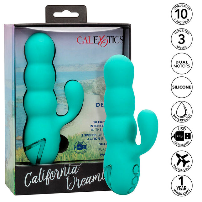 CALEXOTICS - VIBRATEUR DEL MAR DIVA RABBIR AQUA GREEN PAR CALIFORNIA DREAMING by CALEXOTICS
