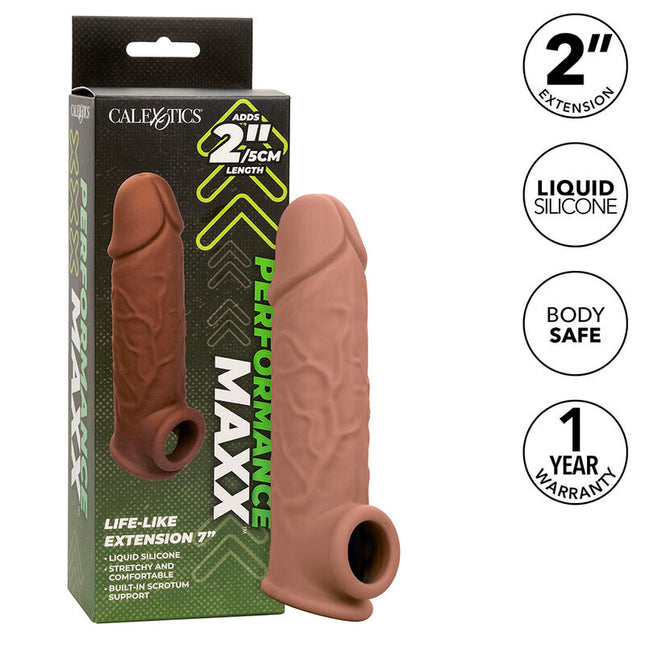 CALEXOTICS - EXTENSION PERFORMANCE MAXX LIFE-LIKE 7 PEAU MARRON by CALEXOTICS