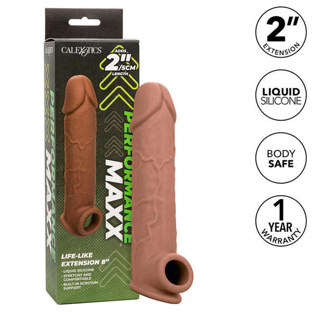 CALEXOTICS - EXTENSION PERFORMANCE MAXX LIFE-LIKE 8 PEAU MARRON by CALEXOTICS