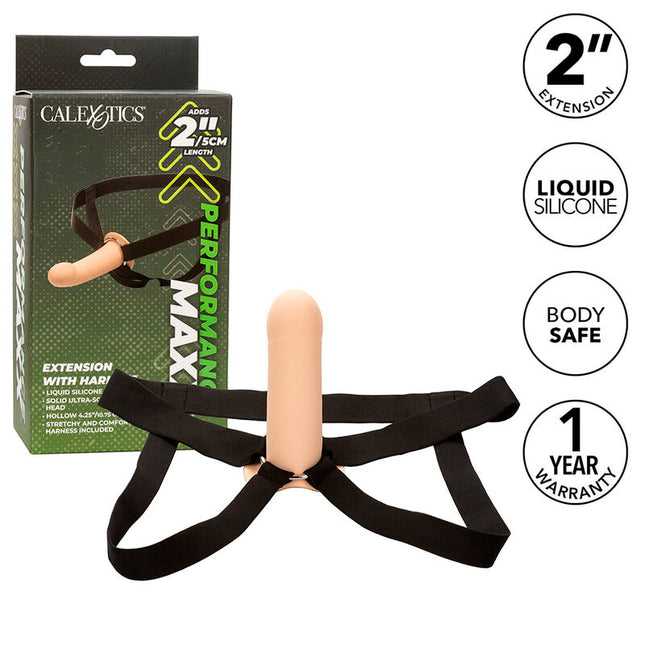 CALEXOTICS - EXTENSION PERFORMANCE MAXX AVEC HARNAIS PEAU CLAIRE by CALEXOTICS