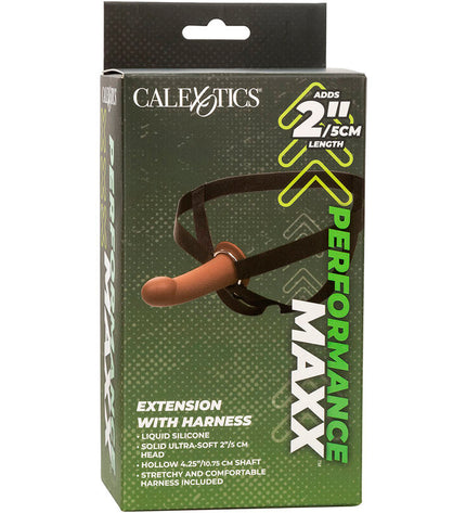 CALEXOTICS - EXTENSION PERFORMANCE MAXX AVEC HARNAIS PEAU BRUN by CALEXOTICS