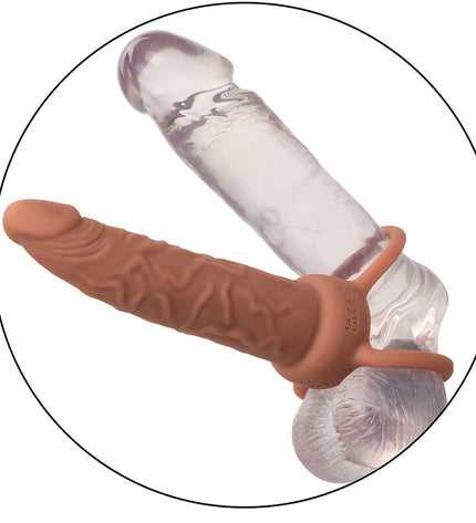 CALEXOTICS - PERFORMANCE MAXX RECHARGEABLE DOUBLE PÉNÉTRATEUR PEAU BRUN by CALEXOTICS