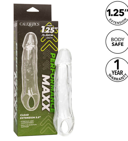 CALEXOTICS - EXTENSION PERFORMANCE MAXX CLEAR 5,5 TRANSPARENTE by CALEXOTICS