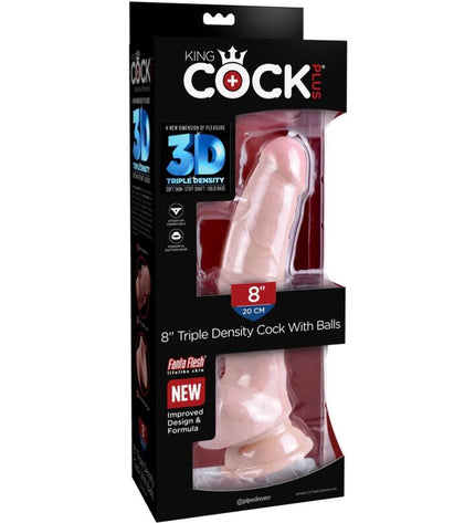 KING COCK - GODE TRIPLE DENSITÉ 18.4 CM by KING COCK PLUS
