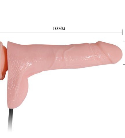 BAILE - GODE RÉALISTE GONFLABLE AVEC VENTOUSE 15 CM - Concombre Boutique