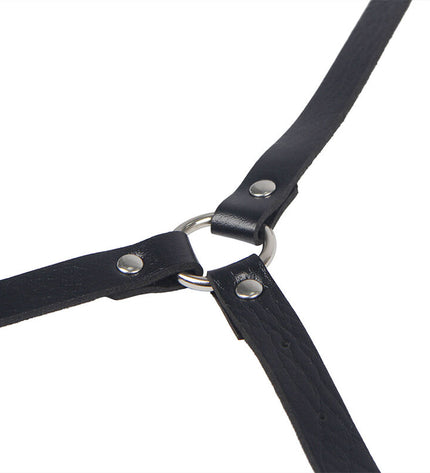 SUBBLIME - HARNAIS DE CORPS EN CUIR NOIR TAILLE UNIQUE by SUBBLIME FETISH