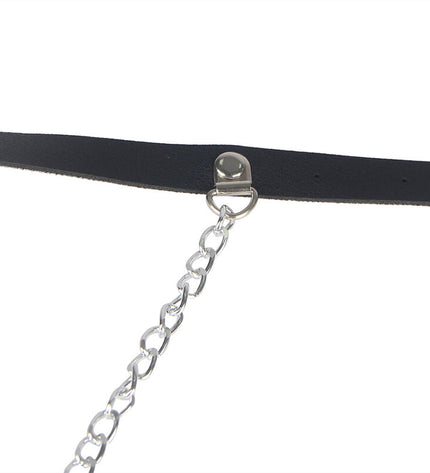 SUBBLIME - HARNAIS CEINTURE CUIR NOIR TAILLE UNIQUE by SUBBLIME FETISH