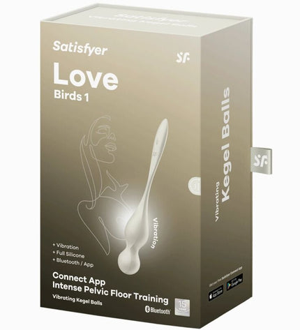 SATISFYER - BALLES VIBRANTES DE KEGEL LOVE BIRDS BLANCHES by SATISFYER BALLS