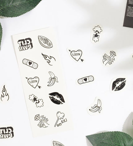 SECRET PLAY - ENSEMBLE DE 10 TATOUAGES TEMPORAIRES CANDY COLLECTION by SECRETPLAY