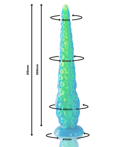 EPIC - GODE TENTACLE MINCE FLUORESCENT SCYLLA GRANDE TAILLE by EPIC