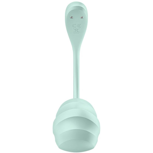 SATISFYER - APPLICATION GRATUITE STIMULATEUR DE POINT G PÉTALE LISSE VERT D'EAU by SATISFYER PARTNER