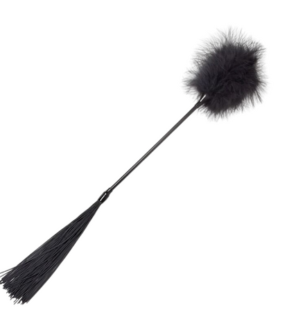SECRET PLAY - DUSTER + FOUET NOIR by SECRETPLAY 100% FETISH