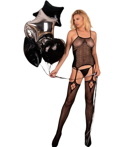 LIVCO CORSETTI FASHION - BODYSTOCKING AMRIN NOIR TAILLE UNIQUE by LIVCO CORSETTI BODYSTOCKINGS