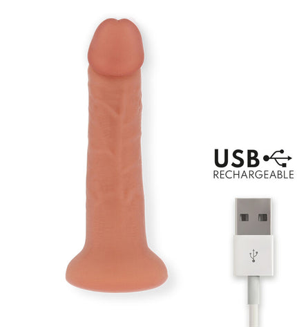 ONINDER - GRAND GODE VIBRATEUR BOGOTÁ 9 VITESSES NATUREL 22 CM -O- 4,5 CM - APPLICATION GRATUITE by ONINDER