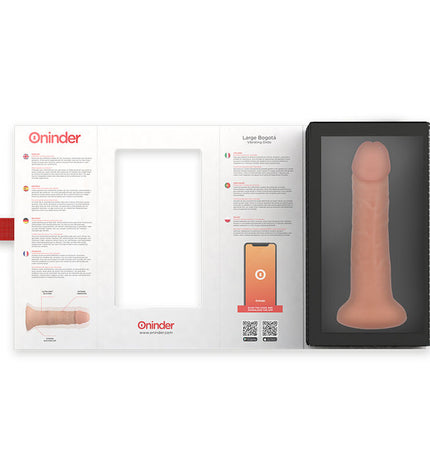 ONINDER - GRAND GODE VIBRATEUR BOGOTÁ 9 VITESSES NATUREL 22 CM -O- 4,5 CM - APPLICATION GRATUITE by ONINDER