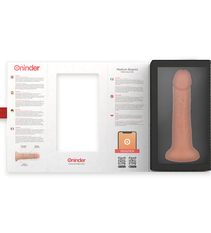 ONINDER - GODE VIBRATEUR BOGOTÁ MOYEN 9 VITESSES NATUREL 20 CM -O- 4.2 CM - APPLICATION GRATUITE by ONINDER
