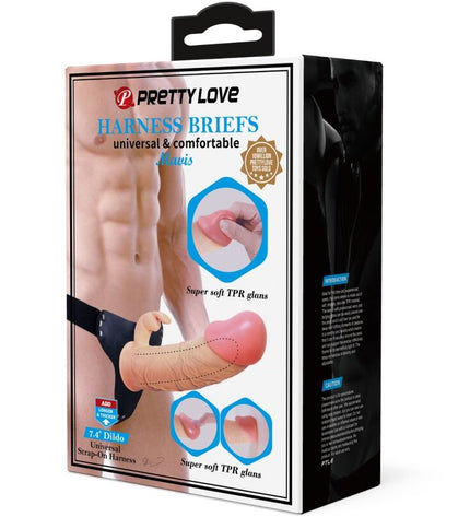 PRETTY LOVE - MAVIS HARNAIS CULOTTE UNIVERSELLE AVEC GODE 19 CM NATUREL by PRETTY LOVE