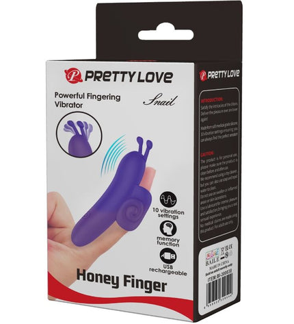 PRETTY LOVE - SNAIL PUISSANT STIMULATEUR DE DOIGTS VIOLET by PRETTY LOVE
