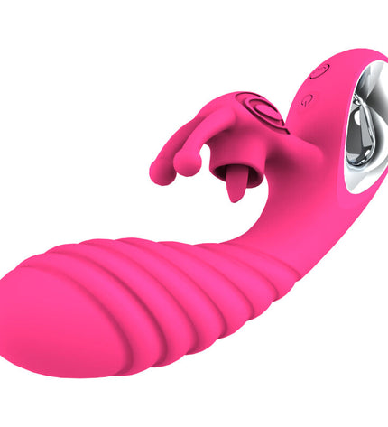 ARMONY - VIBRATEUR VICKY RABBIT AVEC LANGUE ANNEAU DE TIRAGE FUCHSIA by ARMONY VIBRATORS