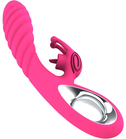 ARMONY - VIBRATEUR VICKY RABBIT AVEC LANGUE ANNEAU DE TIRAGE FUCHSIA by ARMONY VIBRATORS