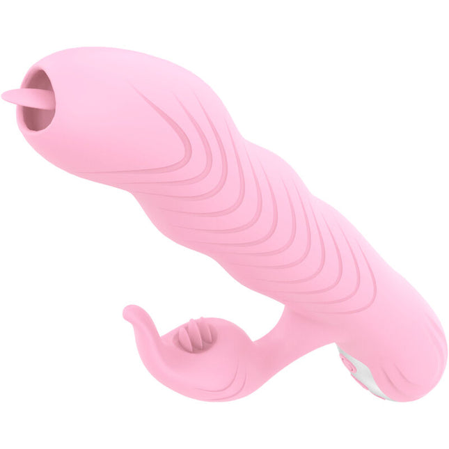 ARMONY - VIBRATEUR MARCIA & POUSSÉE DOUBLE LANGUE EFFET CHALEUR ROSE by ARMONY VIBRATORS