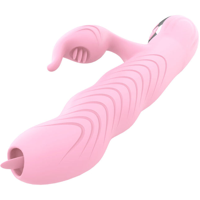 ARMONY - VIBRATEUR MARCIA & POUSSÉE DOUBLE LANGUE EFFET CHALEUR ROSE by ARMONY VIBRATORS