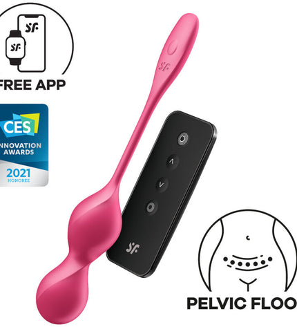 SATISFYER - LOVE BIRDS 2 BALLES VIBRANTES DE KEGEL + APPLICATION GRATUITE by SATISFYER BALLS