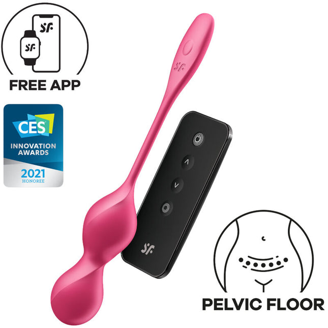 SATISFYER - LOVE BIRDS 2 BALLES VIBRANTES DE KEGEL + APPLICATION GRATUITE by SATISFYER BALLS
