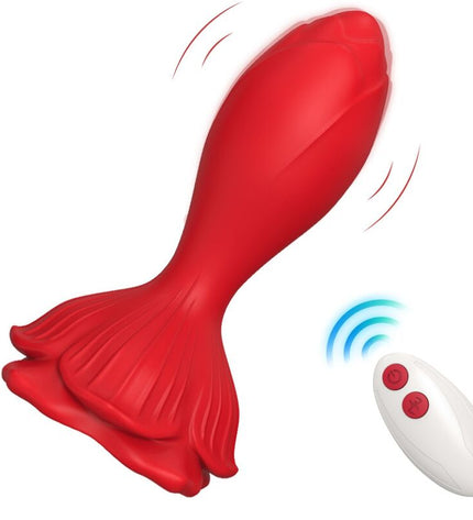 ARMONY - VIBRATEUR ROSE & PLUG ANAL PETITE TÉLÉCOMMANDE ROUGE by ARMONY ANAL