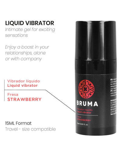 BRUMA - VIBRATEUR LIQUIDE ULTRA GLISSANT FRAISE 15 ML by BRUMA