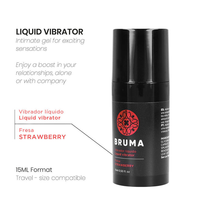 BRUMA - VIBRATEUR LIQUIDE ULTRA GLISSANT FRAISE 15 ML by BRUMA