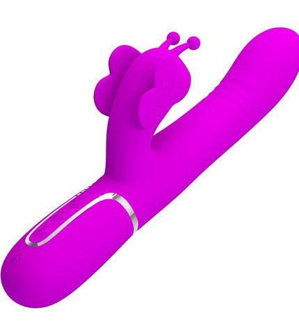 PRETTY LOVE - VIBRATEUR MULTIFONCTION LAPIN 4 EN 1 PAPILLON FUCHSIA by PRETTY LOVE FLIRTATION