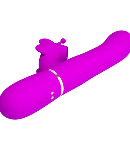 PRETTY LOVE - VIBRATEUR MULTIFONCTION LAPIN 4 EN 1 PAPILLON FUCHSIA by PRETTY LOVE FLIRTATION