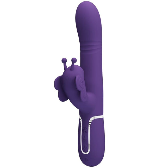 PRETTY LOVE - VIBRATEUR MULTIFONCTION LAPIN 4 EN 1 PAPILLON VIOLET by PRETTY LOVE FLIRTATION
