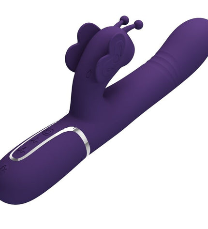 PRETTY LOVE - VIBRATEUR MULTIFONCTION LAPIN 4 EN 1 PAPILLON VIOLET by PRETTY LOVE FLIRTATION