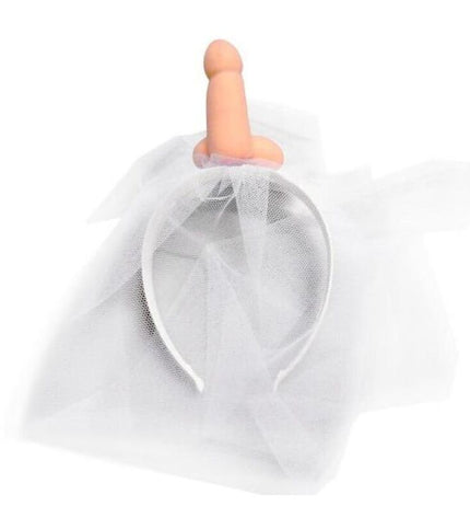 DIABLO PICANTE - VOILE DE MARIÉE BLANC AVEC PÉNIS by DIABLO PICANTE