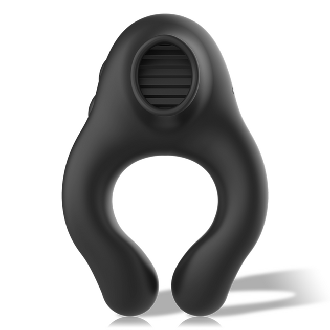 ARMONY - ANNEAU VIBRATEUR EN SILICONE 3 MOTEURS RECHARGEABLE NOIR - OR by ARMONY FOR HIM