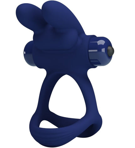 PRETTY LOVE - FRANCISCO DOUBLE ANNEAU VIBRANT LAPIN BLEU by PRETTY LOVE MALE