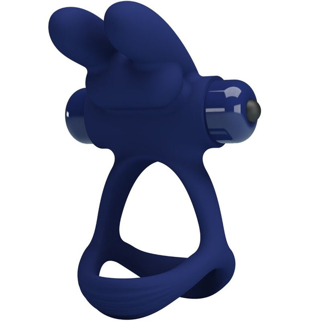 PRETTY LOVE - FRANCISCO DOUBLE ANNEAU VIBRANT LAPIN BLEU by PRETTY LOVE MALE