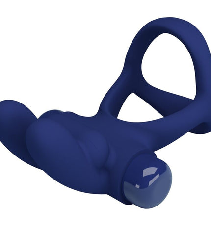 PRETTY LOVE - FRANCISCO DOUBLE ANNEAU VIBRANT LAPIN BLEU by PRETTY LOVE MALE