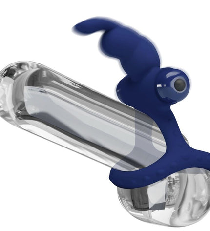 PRETTY LOVE - LUCHITO DOUBLE ANNEAU VIBRANT LAPIN BLEU by PRETTY LOVE MALE